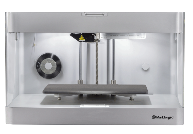 A photo of a Markforged Mark Two 3D printer